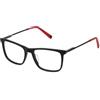 FILA VFI720 Cornici per occhiali da prescrizione, Shiny Black/Turquoise Havana, 55/145/18 per uomo, Nero/Turchese, 55/145/18