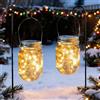 XVZ Luci Solari Esterno Giardino, XVZ 2 Pezzi Impermeabile IP65 Lanterne Solare da Giardino per Matrimoni, Feste, Pareti, Ttavolo, Albero, Natale Decorazioni(Bianco Caldo)
