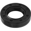 QUARKZMAN 17 x 30 x 7mm TC Olio Sigillo x Gomma Doppio Labbro per Moto Alberi Motore e Pompe Idrauliche, [Nero]