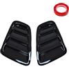 YUCKMZ Rivestimento del Fanale Posteriore dell'auto Sinistra e Destra Compatibile con Fiat 500 2006-2025 (nero)