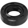 QUARKZMAN 12 x 22 x 7mm TC Olio Sigillo x Gomma Doppio Labbro per Moto Alberi Motore e Pompe Idrauliche, [Nero]