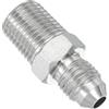 PATIKIL Adattatore Tubo 7/16 Maschio 37 ° Flare JIC x 1/4 Maschio R | Raccordo Tubo Alimentazione Olio Raccordo Idraulico, per Sistemi di Tubazioni di Olio Vapore Acqua, Connettore