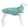 Mile High Life | Impermeabile per cani | Giacca antipioggia regolabile con striscia riflettente | Chiusura facile da passare, cactus verde