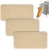 ACOMTUO 3 Pezzi Tiragraffi Divano,50x25cm,Tappeto Tiragraffi Per gatti sisal,Gatti Divano Anti scivolo,con adesivo magico, resistente, adatto per gatti, tappeto per mobili (Marrone)