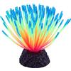 VOCOSTE Morbido Silicone Incandescente Acquario Anemone, per Pesci Acquario Decorazione Blu 12x12x7,5 cm