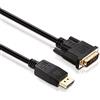 HDSupply DC045-010 Cavo di collegamento DisplayPort / DVI (connettore DisplayPort - connettore DVI single link), contatti dorati, 1,00 m, nero
