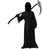 YIMOJOY Costume Halloween Inquietante Mietitore Bambini con falce, maschere, guanti - Bambini Costume Mietitore Ragazzi Mietitore Halloween Costume per bambini Carnevale Cosplay (XL: 12-15 anni)