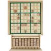 Andux Zona Legno Sudoku Tavola Giochi Con Cassetto SD-02 (Verde)