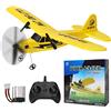 yusvwkj 2.4GHz 2-channel Remote Control Airplane: FX803 EPP RC aereo RC aereo per principianti Bambini e adulti giocattolo con ricarica USB Facile da volare, giallo