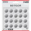 Bevigor Batteria 2032 compatibile con AirTag CR2032 al litio da 3 V per sicurezza dei bambini, adatta per portachiavi, sensori intelligenti, bilance e altro (CR2032-20)
