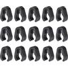 QUARKZMAN 15Pcs 14mm Clip Per Cavo Microfono Clip Universali Per Supporto Microfono Montaggio Plastica Flessibile Per Accessori Strumenti Musicali