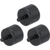QUARKZMAN Adattatore per Supporto Microfono 1/4 Femmina M5 Maschio 3Pz | Lega di Alluminio, per Supporto Treppiede Microfono, Nero
