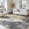 BEIMO Tappeto Salotto Pelo Corto, Moderno Tappeto Camera Da Letto, Tappeti Antiscivolo Lavabile, Grande Tappeti Astratto per Cameretta, Soggiorno, Sala, Scendiletto, Grigio, 160x230cm