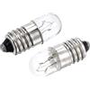 sourcing map Lampadine E10 a base di vite in miniatura, DC 24 V, 0,2 A, luce gialla calda con scatola di immagazzinaggio, confezione da 10