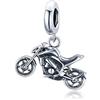 NewL Argento Sterling 925 Moto Originale Argento Gioielli Fascino per Originale 3mm Bracciale Accessori FAI DA TE fascino fare