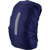PATIKIL 40-50L Impermeabile Zaino Pioggia Copertura, Antiscivolo Zaino Copertura con Verticale Riflettente Cinghia Resta Asciutto per Escursionismo, Campeggio, Caccia, M, Scuro Blu