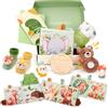 hahaland Regalo Nascita Bimba Bimbo, 9 in 1 Set Neonato Regalo Nascita