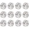 QUARKZMAN 12pz Distanziatore Alluminio 6.2mm Foro x 10mm OD x 6mm Lunghezza Boccola per Vite Finitura Semplice Distanziatore Metallo Rotondo per Viti Bulloni e Barre M6