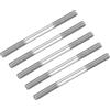 METALLIXITY Doppia Filettatura Filo Viti (M4 Filo 60mm Lunghezza) 5pz, 304 Acciaio Inox Doppio Filettato Stelo Bulloni - per Casa Manutenzione