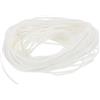 QUARKZMAN Guarnizione in Gomma per Porte e Finestre, Dia 1.2mm(0.05) L 8.5m(27.89 Ft) Garnizioni Schiuma Rotonda Guarnizione Finestra Solida per Magazzino, Tappetini, Tubi Schiuma- Bianco