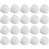 QUARKZMAN M8x13mm Cupola Bullone Dado Protezione Tappo Coperture x 25pz Plastica Esagonale Vite Cappucci per Porte e Tubi, [Bianco]