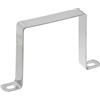 QUARKZMAN Forma U Connettore Staffa, 90 x 90mm 304 Inossidabile Acciaio Inossidabile Acciaio Barra Sicurezza Supporto Staffe Supporto Montante Canale, 1pz