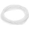 QUARKZMAN Nastro Tenuta Schiuma Silicone, Diametro 1mm (0,04) Lunghezza 12 Metri (39,37 Ft) Guarnizione Gomma Spugna Rotonda Corda Gomma Solida per Macchinari e Industrie, Bianco