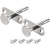 QUARKZMAN Chiusure a Spillo, 6,5x45mm/0,26x1,77 Pollici Chiusura con Pistone a Molla in Acciaio per Mobili Porta Letto, 2pz