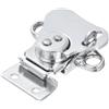 QUARKZMAN Chiusura a Farfalla Twist, 2.17 Pollici Chiusura a Twist a Molla in Lega con Chiavistello a Farfalla per Casse, Valigie, Scatole di Legno, Argento