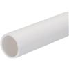 QUARKZMAN Tubo PVC 21mm ID 25mm OD 20cm/8 Lunghezza Bianco Alta Resistenza Tubo Rigido Rotondo in PVC Tondo per Tubo Acqua, Lavori Manuali, Guaina per Cavi