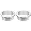 QUARKZMAN 2Pz 1,58 (40mm) Passacavi in Nylon per Scrivania, Copertura Foro per Cavi in Plastica, Organizzatore di Cavi per Scrivania o Armadio per Computer, Argento