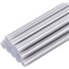 QUARKZMAN 12Pz Mini Bastoncini a Caldo di EVA per Pistola Colla a Caldo 7mm x 100mm Colla Stick Piccoli, Argento Metallizzato