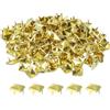 QUARKZMAN 80pz Rivetti a Piramide Quadrata, 8mm Chiodi a Quattro Punte, Borchie in Rame Stile Punk Rock per Abbigliamento Borsa Pelle Scarpe (Oro)