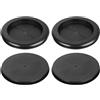 QUARKZMAN 4pz Passacavi Gomma 2-3/8 (60mm) Foro Perforazione, 2 (48mm) ID Tappi Foro Unilaterali Anello Tenuta per Protezione Cavi Firewall, Nero