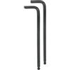 QUARKZMAN 2pz Chiave Esagonale a Brugola a Testa Sferica 6mm Chiavi Metriche Esagonali a Braccio Lungo Forma L Strumento Riparazione Acciaio al Cromo Vanadio per Riparazioni Domestiche Nero