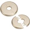 PATIKIL Flangia Divisa a Parete, 16,5mm Copriforo con Piastra Autoadesiva Rotonda in ABS Copri Tubi Termosifoni Copertura per Decorazione Rubinetto Tubo Acqua Bagno Cucina, 2 Pezzi, Oro