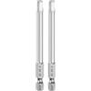 QUARKZMAN 2pz Punte per Cacciavite Chiave Esagonale 5mm (H5) Metrico 1/4 Attacco Esagonali 80mm (3,2) Punta Magnetica Lunghe Acciaio S2 Punta per Trapano Piatta Grado Industriale per Viti