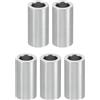 PATIKIL M5 Distanziali in Alluminio, 5pz Distanziali Metallici in Alluminio 5,2mm ID x 8mm OD x 16mm L Distanziali Alluminio a Vite Separata Rotondi per Viti 1/5 M5