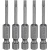 QUARKZMAN 5pz SL3 Punte per Cacciavite a Taglio Magnetica 3mm S2 Punta Cacciavite a Testa Piatta Acciaio 1/4 Grado Industriale Gambo Esagonale 50mm (2) Lungo per Viti
