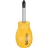QUARKZMAN PH2 Cacciavite Corto Phillips #2 Stubby Cacciaviti Magnetici CR-V Piccolo Cacciavite da Tasca per Riparazioni Fai Da Te, Giallo