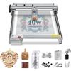 LASER TREE Macchina per incisione laser LASER TREE 40W, incisore laser da 40W con punto di messa a fuoco fisso assistito dall'aria per metallo, legno, area di incisione 400x400mm