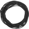 QUARKZMAN Nastro Sigillante Schiuma Silicone Ø1,8mm x L 4m Nero | Ø0,07 x L 13,12 Ft, Guarnizione Gomma Spugna Rotonda, Corda Gomma Solida per Macchinari e Industrie
