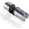 ieron Supporto regolabile per soffione doccia da 18-25 mm, staffa di ricambio mobile, con morsetto di fissaggio, cromato