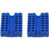QUARKZMAN 2pz Porta Punte Avvitatore Organizer 64x45x16mm Custodia in Plastica per Trapano Esagonale a 32 Fori per Qualsiasi Punta per Cacciavite in Metallo da 1/4 in Metallo