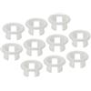 PATIKIL Ring di Troppopieno, 12pz Coprilavabo Rotondo per Lavabo Inserto Plastica Tappi Rotondi Foro per Cucina Bagno, Bianco