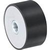QUARKZMAN 40 x 20mm M8 Filettatura Femmina Supporti in Gomma, Isolatori di Vibrazioni, Sostituiscono Cuscinetti Antivibranti Blocco di Base Piatto e Silenzioso