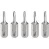 QUARKZMAN 5pz Punte Cacciavite Torx T8H 1/4 Esagonale 25mm/1 Lunghezza Testa Magnetica a 6 Punti in Acciaio S2 con Foro per Cacciavite