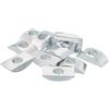 QUARKZMAN 12pz M8 Mezza Luna Dadi Rondelle Ferro Pieno Mezza Luna Blocco Rondella Distanziatore Connettore Hardware Raccordi Argento