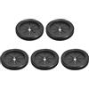 QUARKZMAN 5Pcs Passacavi In Gomma 1-1/4(32mm) Diametro Interno 1-1/2(38mm) Foro Di Trapano Doppia Faccia Tappi Foro Parafiamma Round Guarnizione Cablaggio Elettrico, Nero
