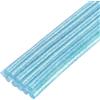 QUARKZMAN Mini Bastoncini di Colla a Caldo per Pistola Colla 7mm x 200mm Glitter Trasparente Blu 12pz
